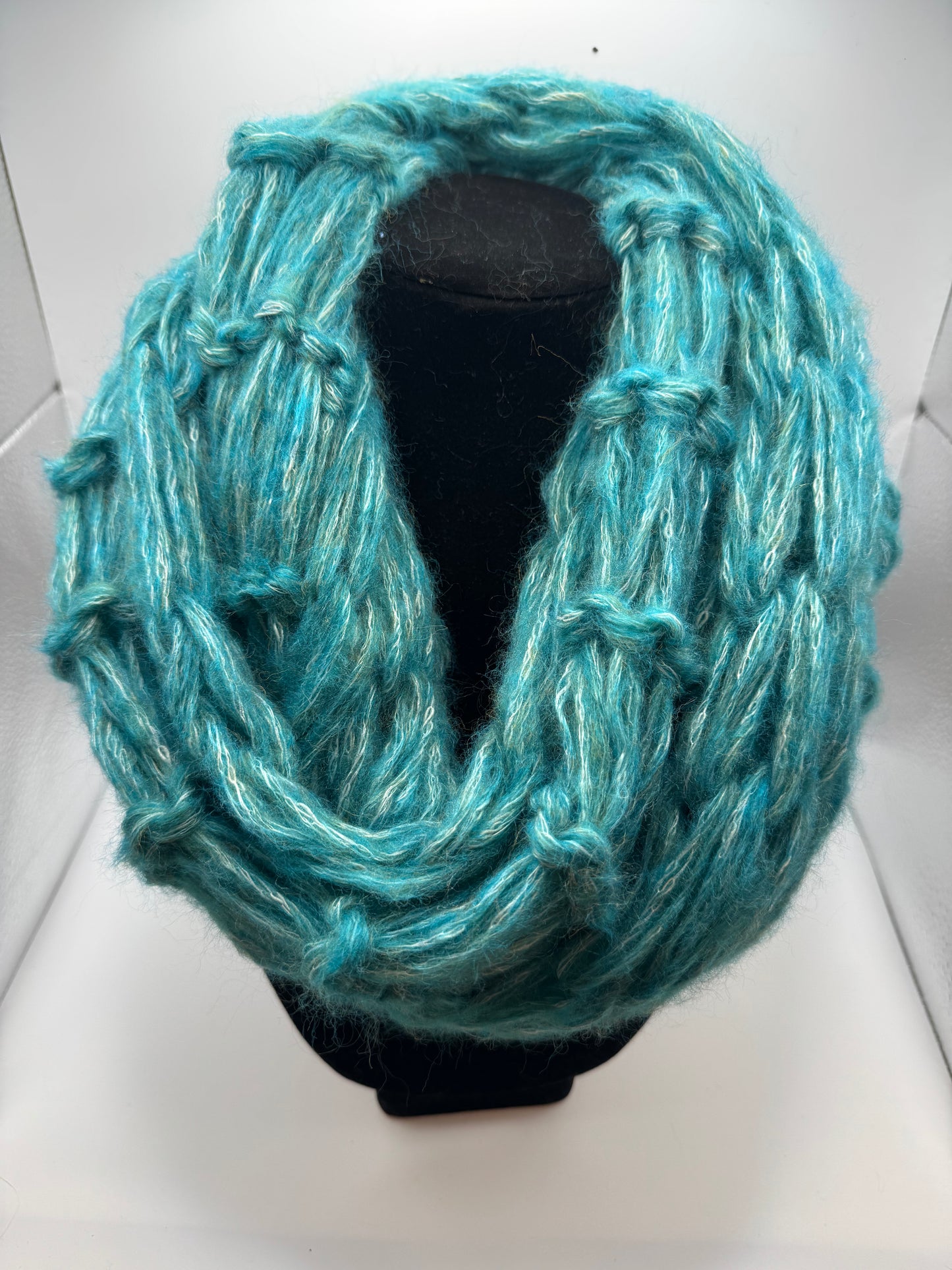Handmade Infinity Scarf-Deep Lake