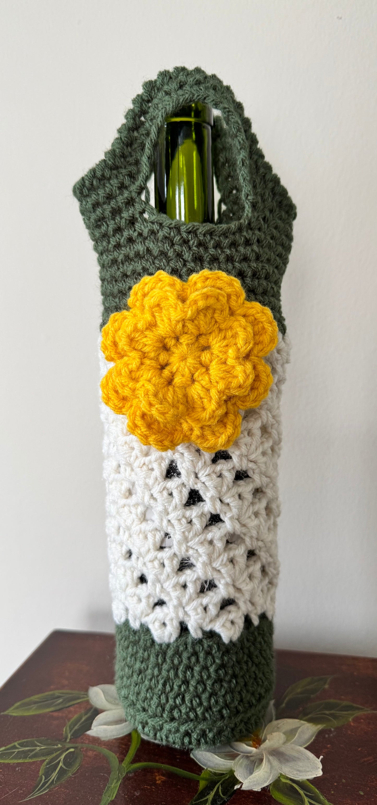 Crochet Wine Tote - Aaron & Olive