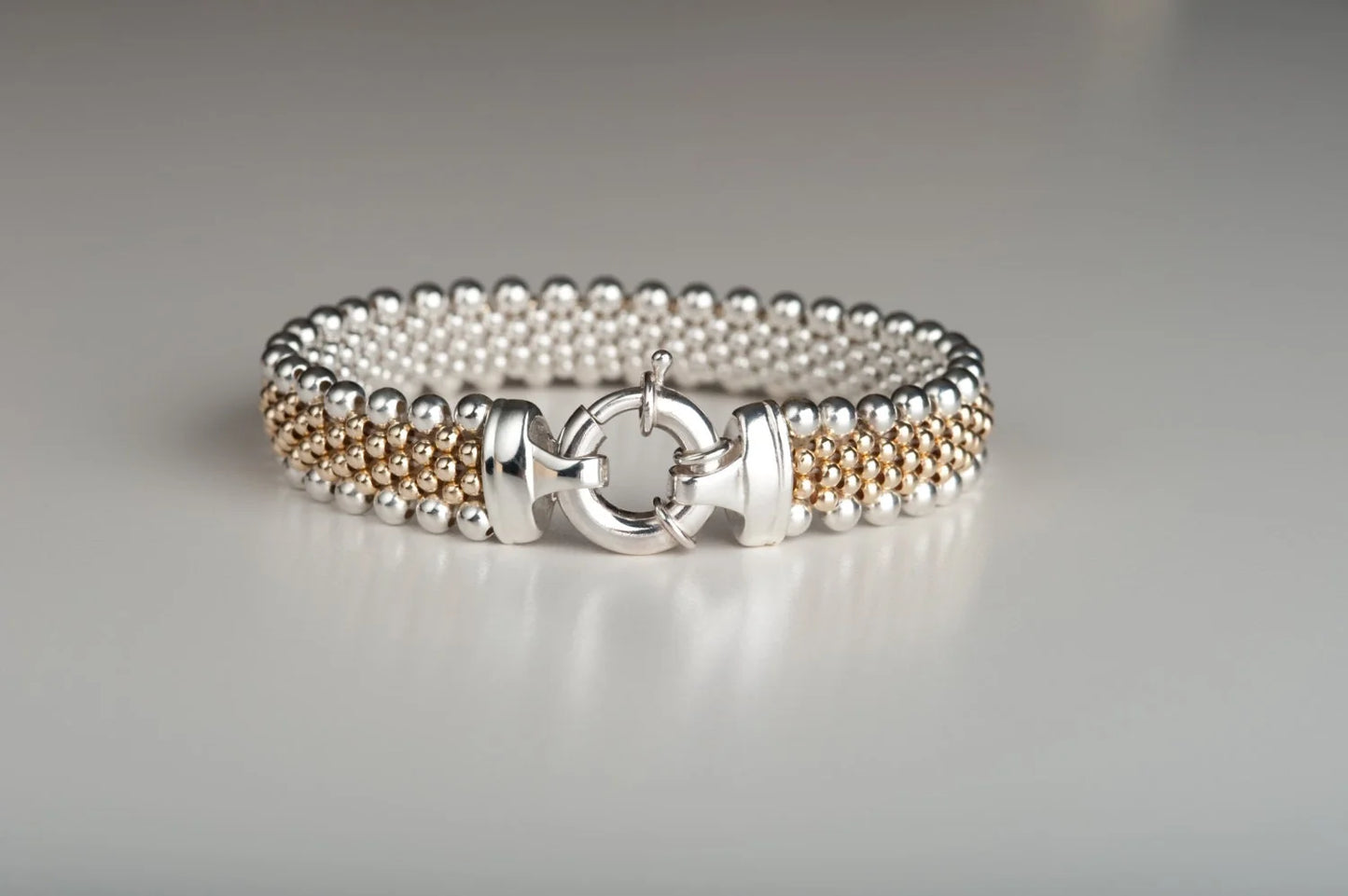Grand Classic - Sterling Silver/14k Gold-Filled Reversible Bracelet