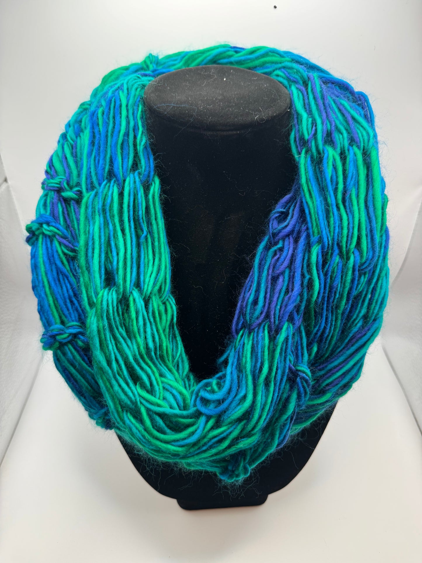 Handmade Infinity Scarf-Seaglass