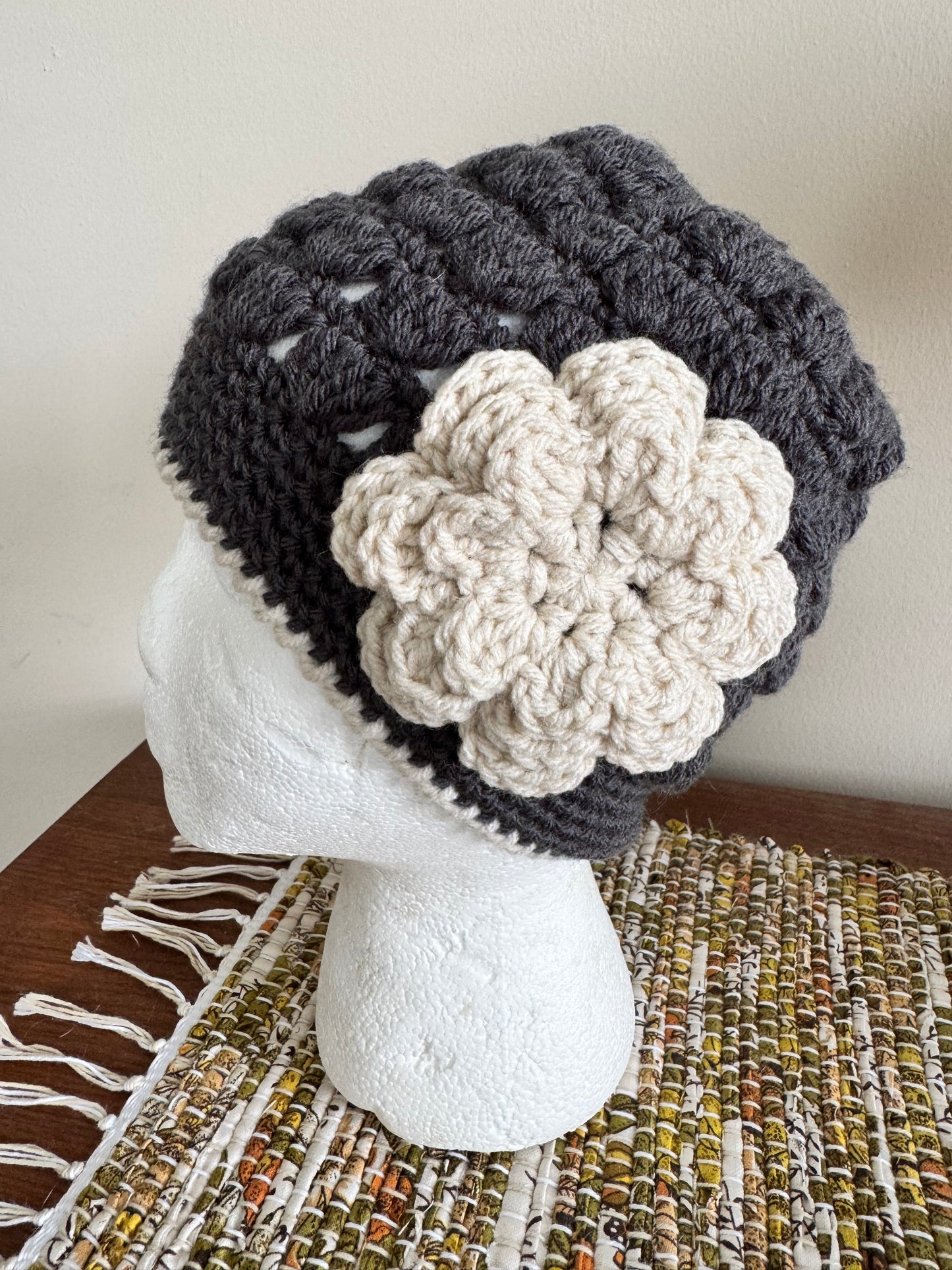 Handmade Crochet 1920s Hat