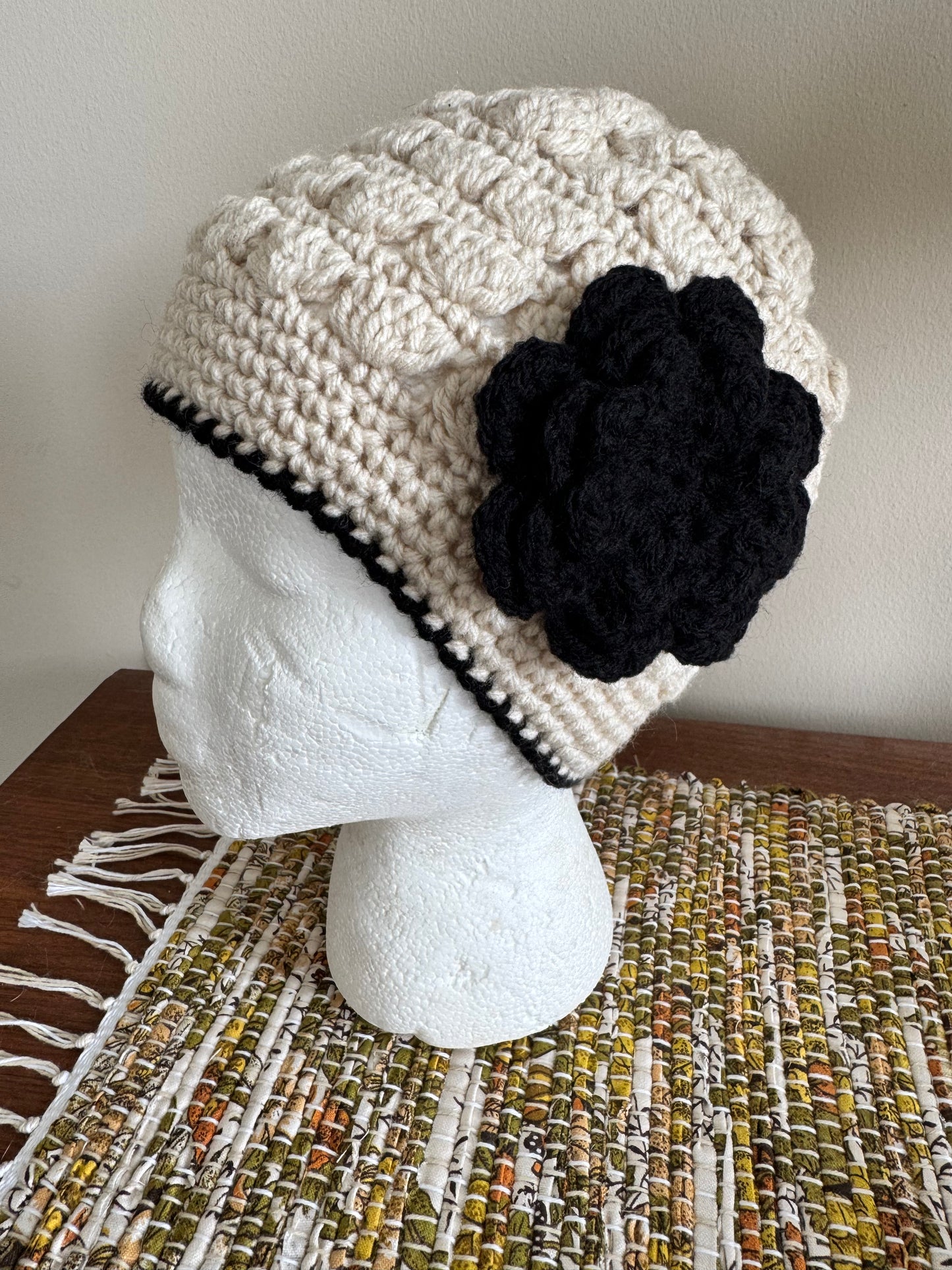 Handmade Crochet 1920s Hat
