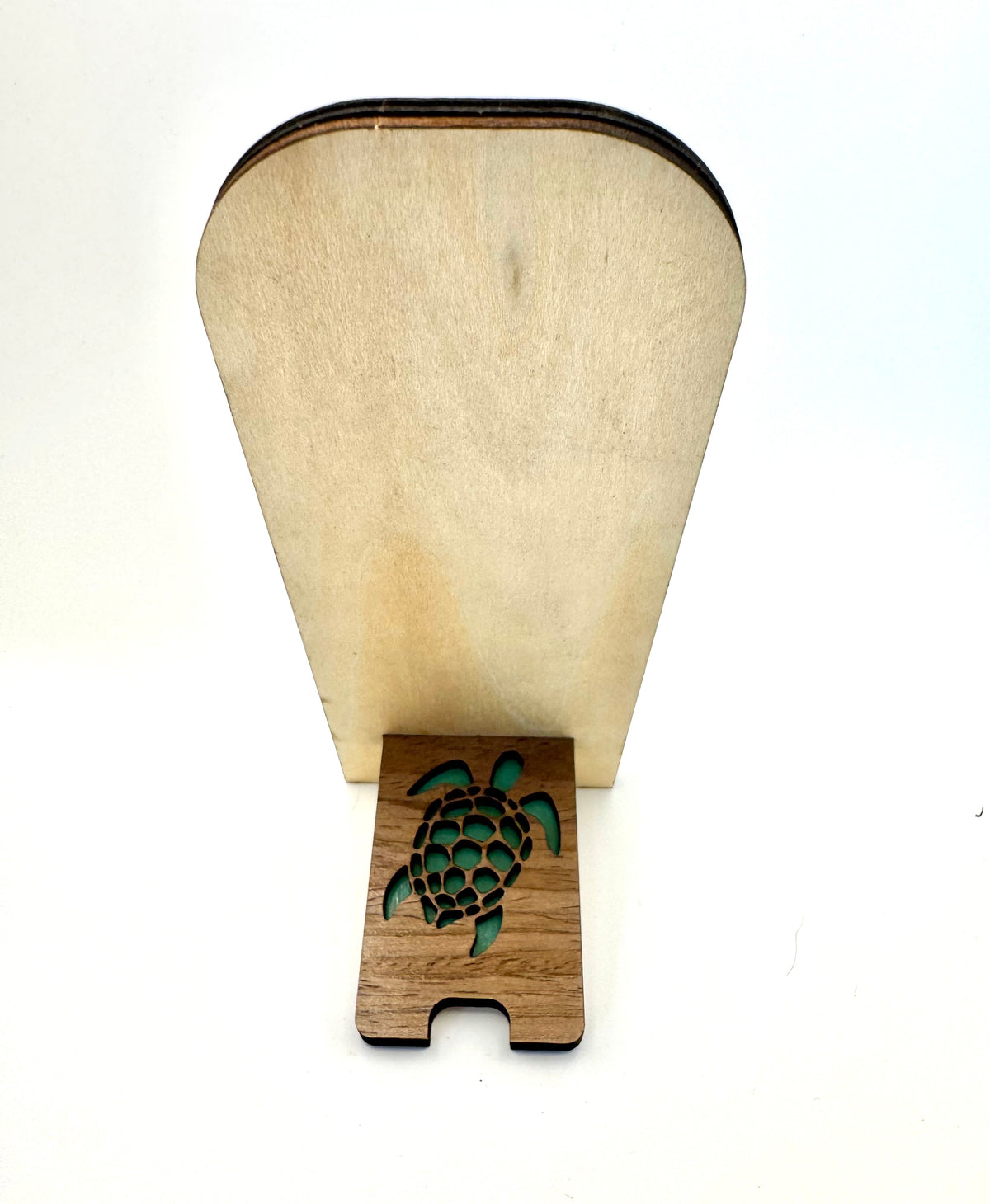 Wooden Phone Stand - Sea Turtles