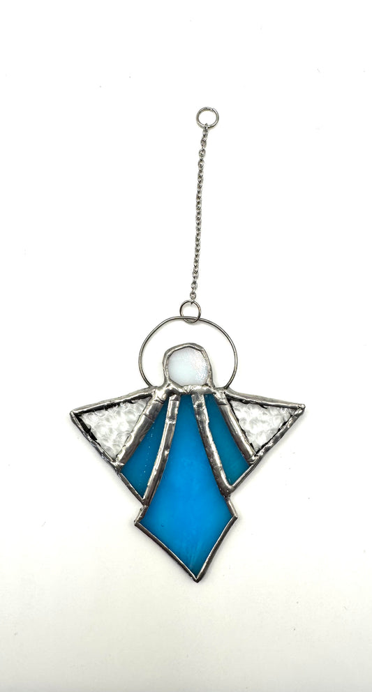 Fused Glass Angel Suncatcher