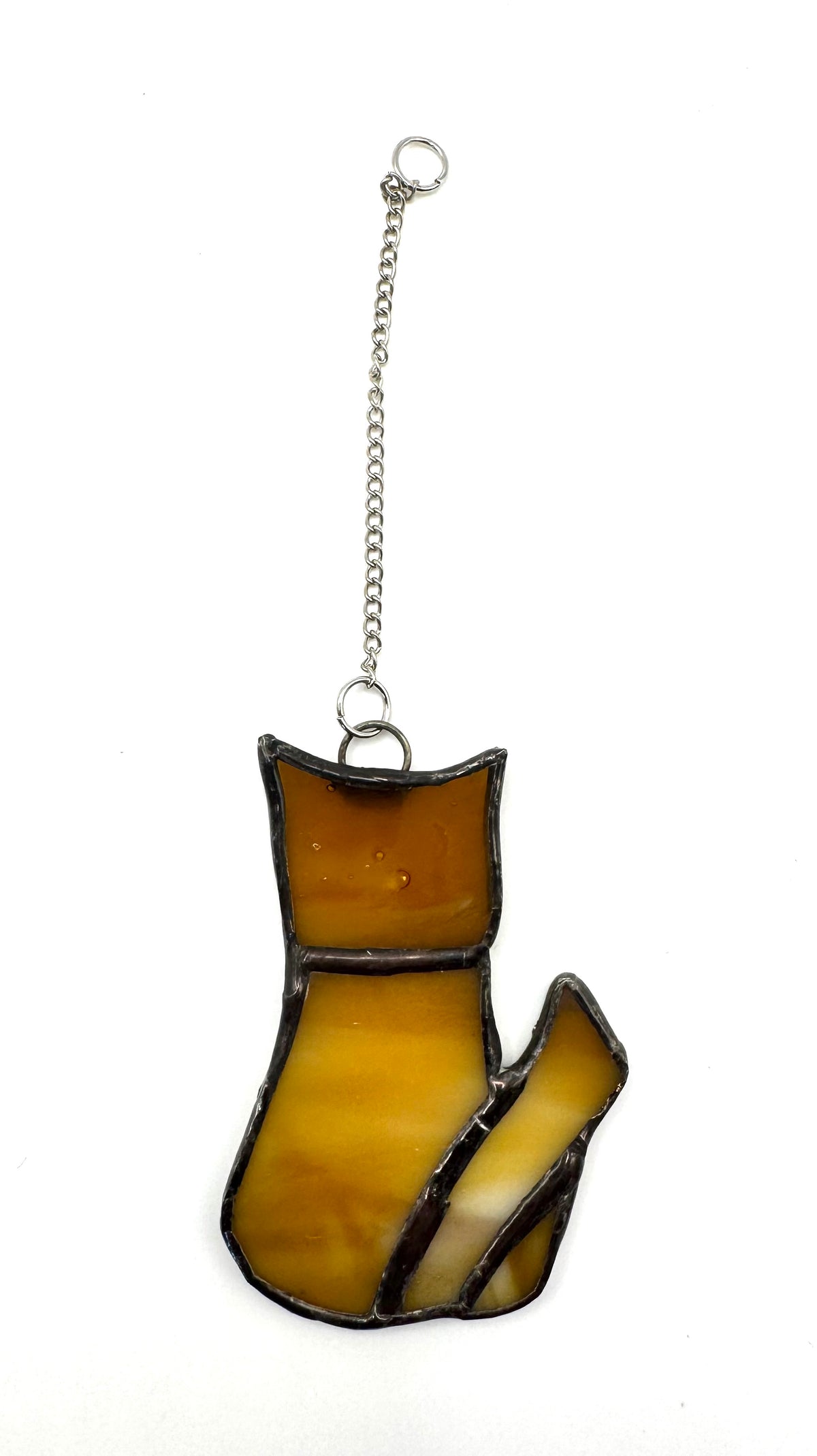 Fused Glass Cat Suncatcher