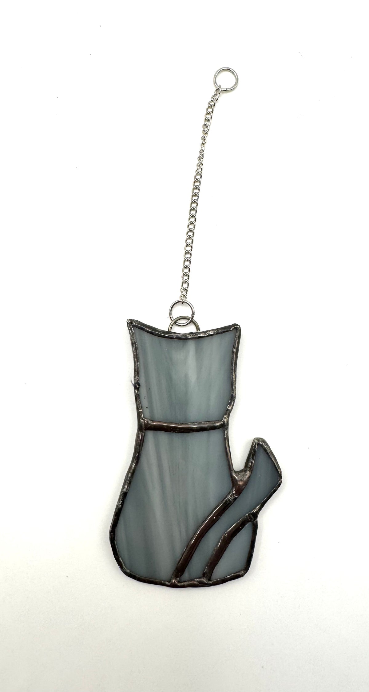 Fused Glass Cat Suncatcher
