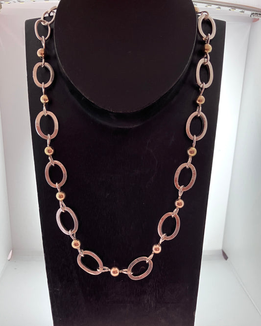 Sterling Silver Chain Link Necklace No 3